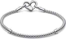 Pandora Armband mit Herzverschluss Silber neu 