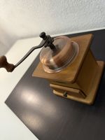 Kaffeemühle Holz Kupfer gebrauchter Zustand 