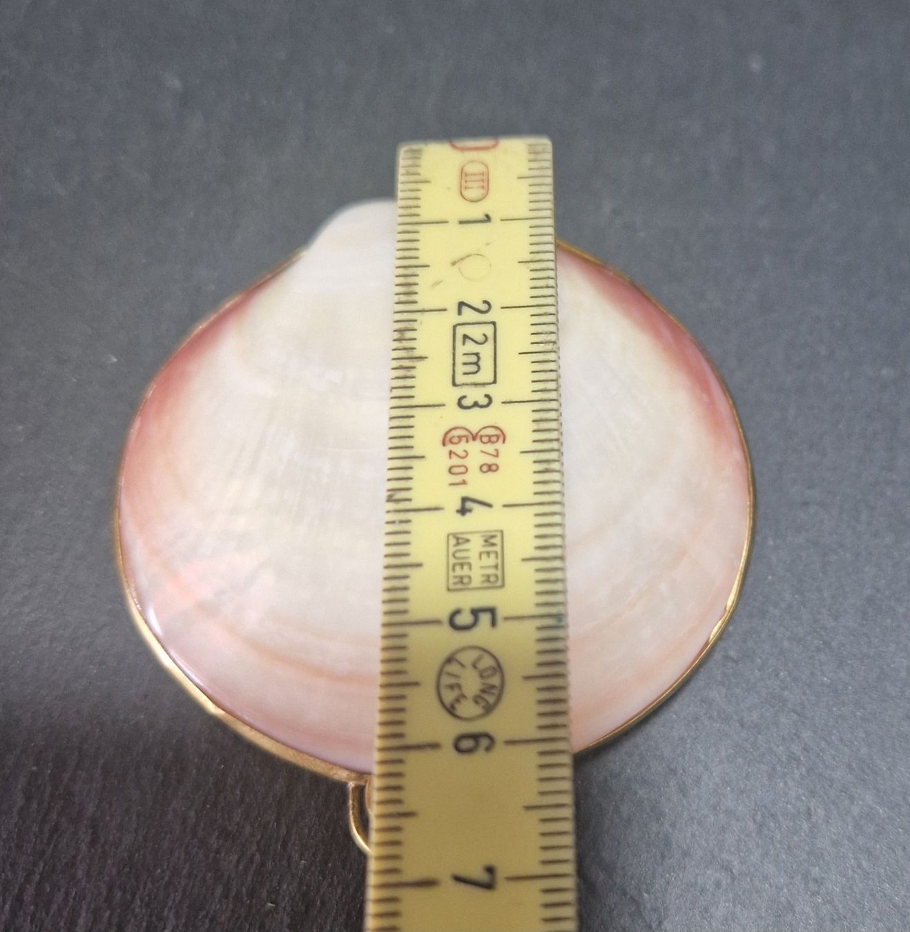 Tutte le decorazioni: Muscheldose klappbar Messingfassung – Usato da Winterthur venduto da Sadega 5