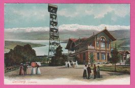 Zürich Uetliberg Utokulm gel 1906 Stabstempel Uetliberg