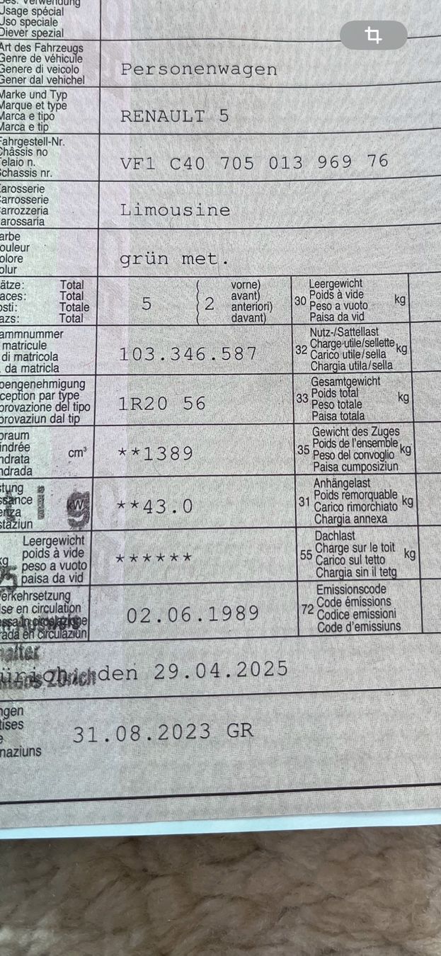 Renault Automobili: Renault 5 – Usato da zwillikon venduto da fl1000 7
