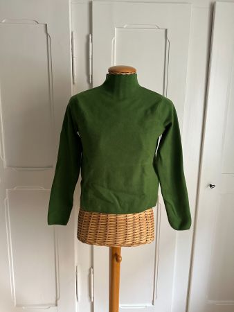MANGO - Feinstrick Pullover grasgrün XS