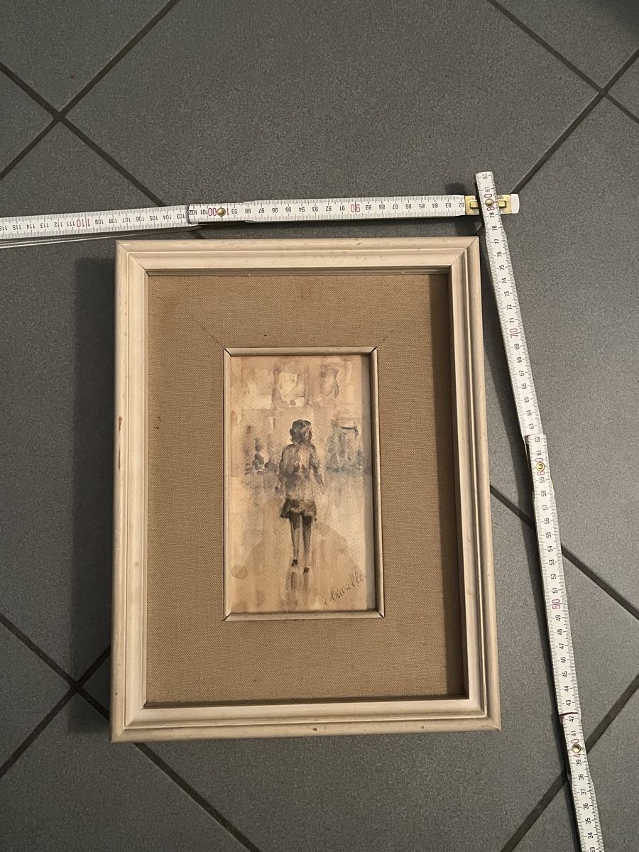 Dipinti: Acquerello originale incorniciato – Usato da Chiasso venduto da fairy81