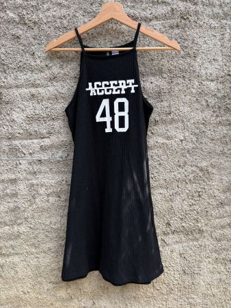 Träger College Kleid // Highschool dress ausgestellt schwarz