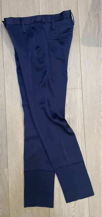 Pantalon Jogger Sonia Rykiel Paris - Velours Satiné Marine - Taille XL - Vintage, Occasion Très Bon état