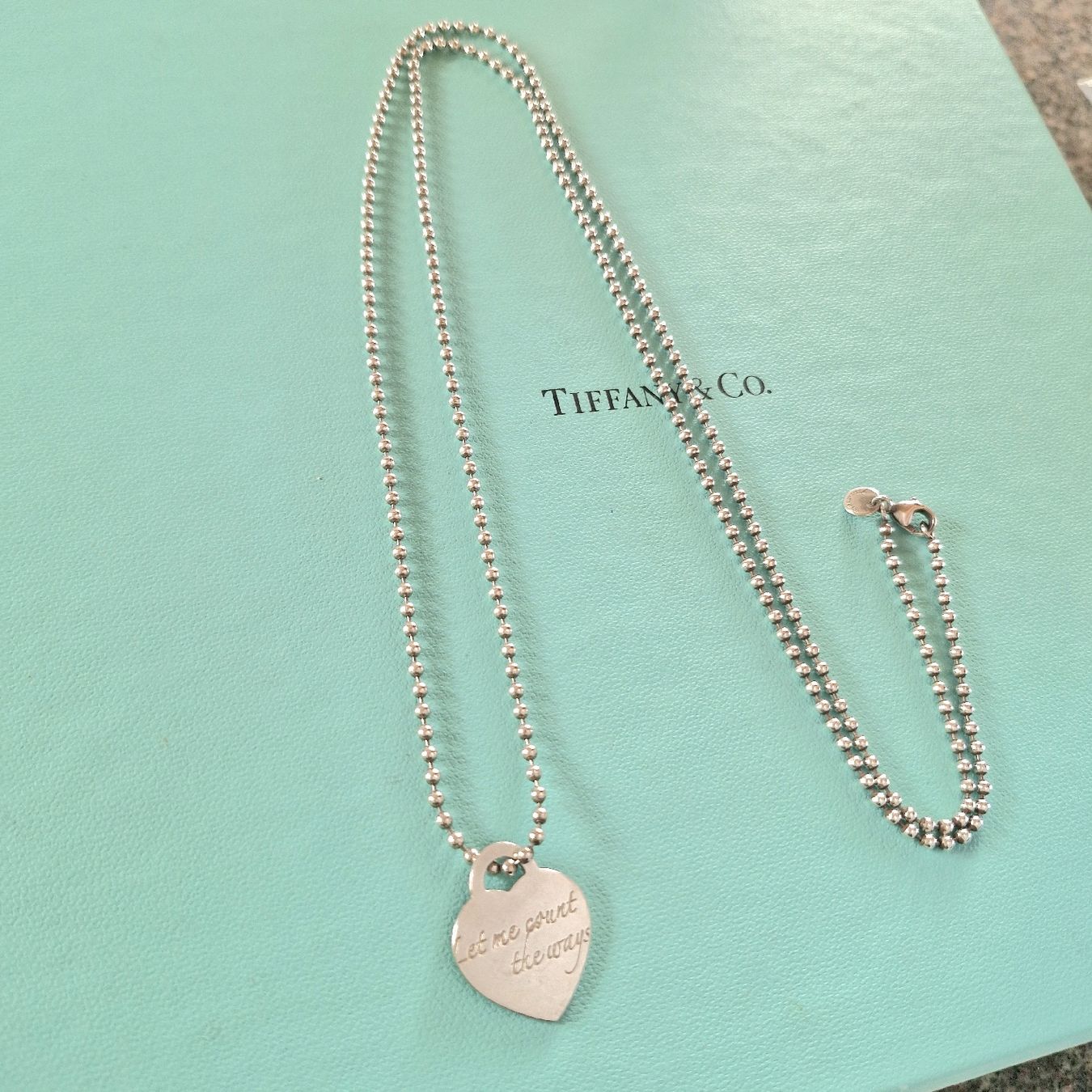 Tiffany & Co. Ketten: 🩵 Tiffany & Co. Herz Let me count the ways - 86cm Halskette – Gebraucht aus Forch von nadinepalermo 2