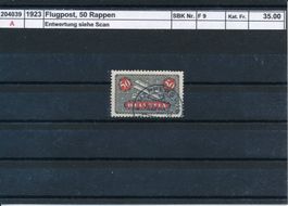 1923 Flugpost - 50 Rp., gestempelt
