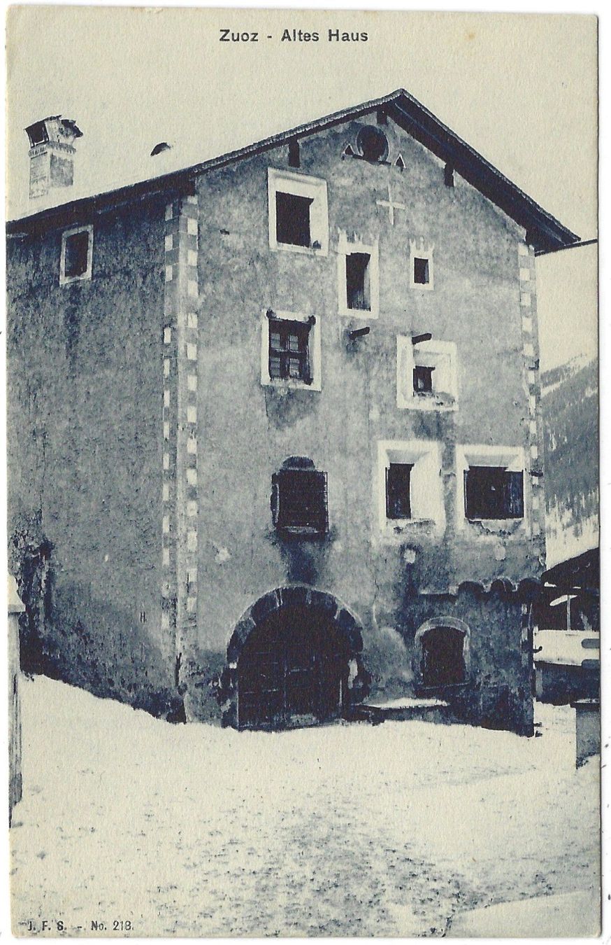 Cartoline postali: Zuoz  -  Altes  Haus – Usato da Bütschwil venduto da Jackson1A