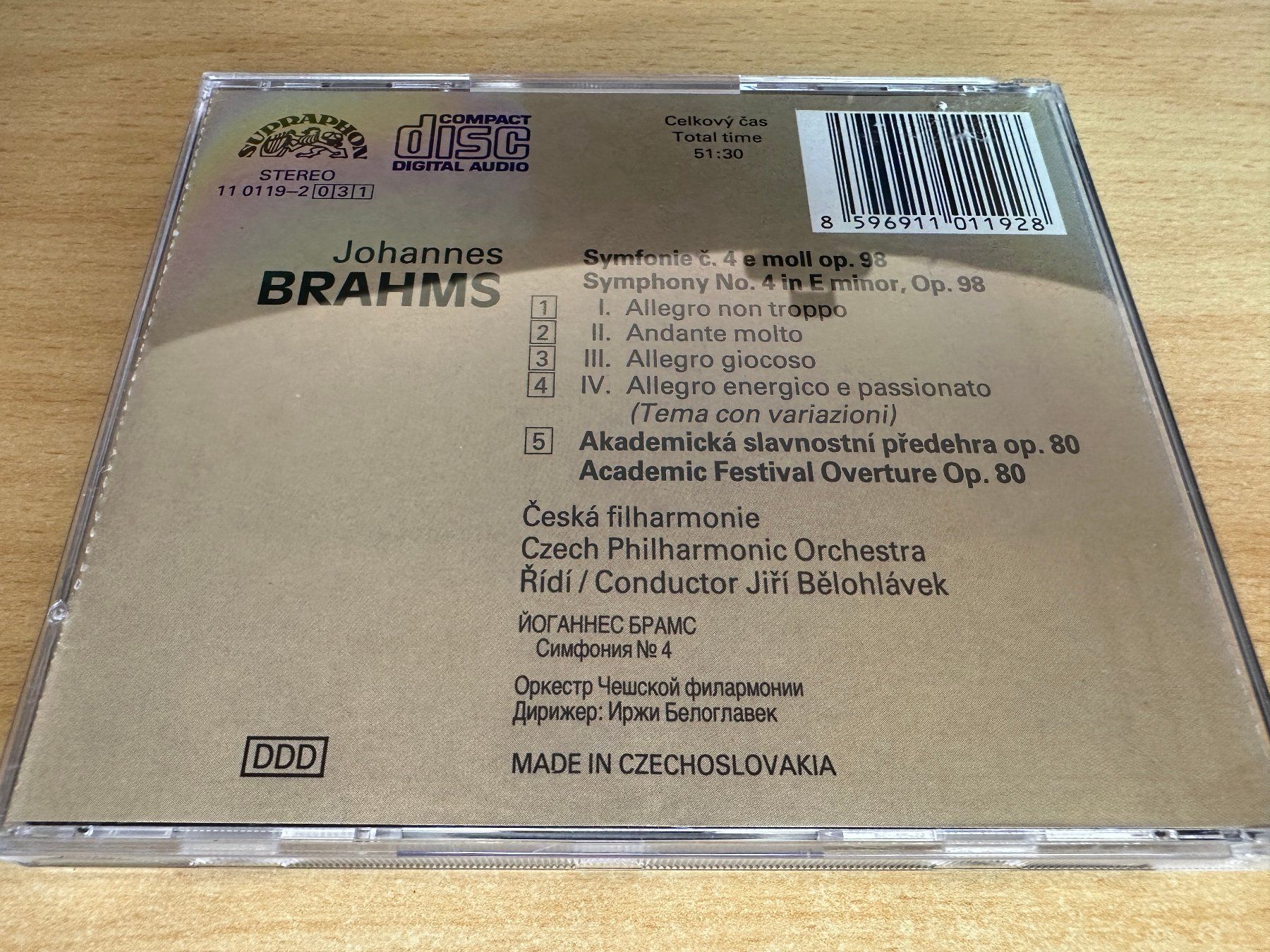 CD: Brahms - Symphony No. 4 - Academic Festival Overture – Usato da Rikon im Tösstal venduto da Alpenmutz 1