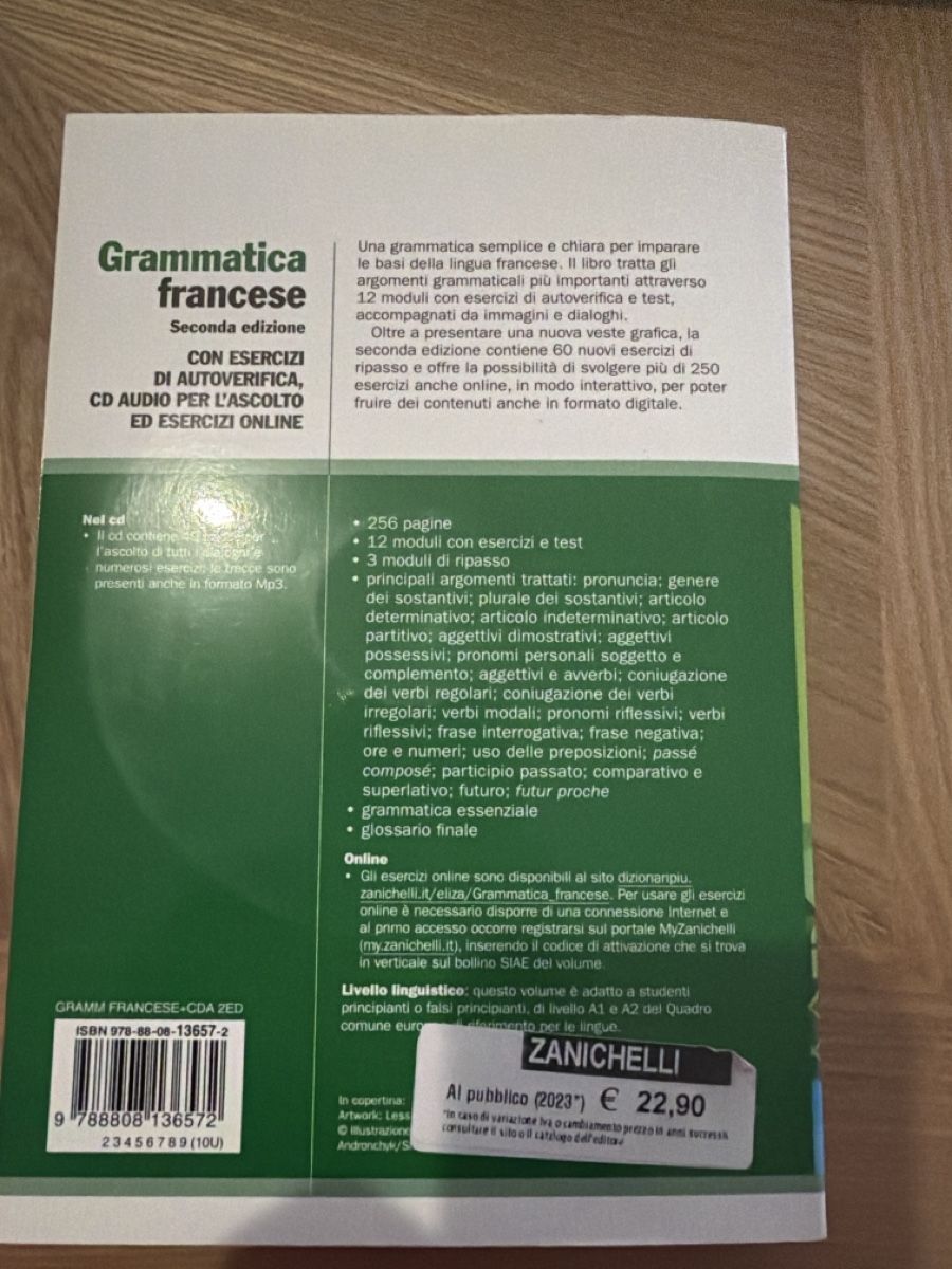 Libri: Libri per imparare il francese Zanichelli – Nuovo (secondo la descrizione) da Grand-Lancy venduto da bes_cs5b 4