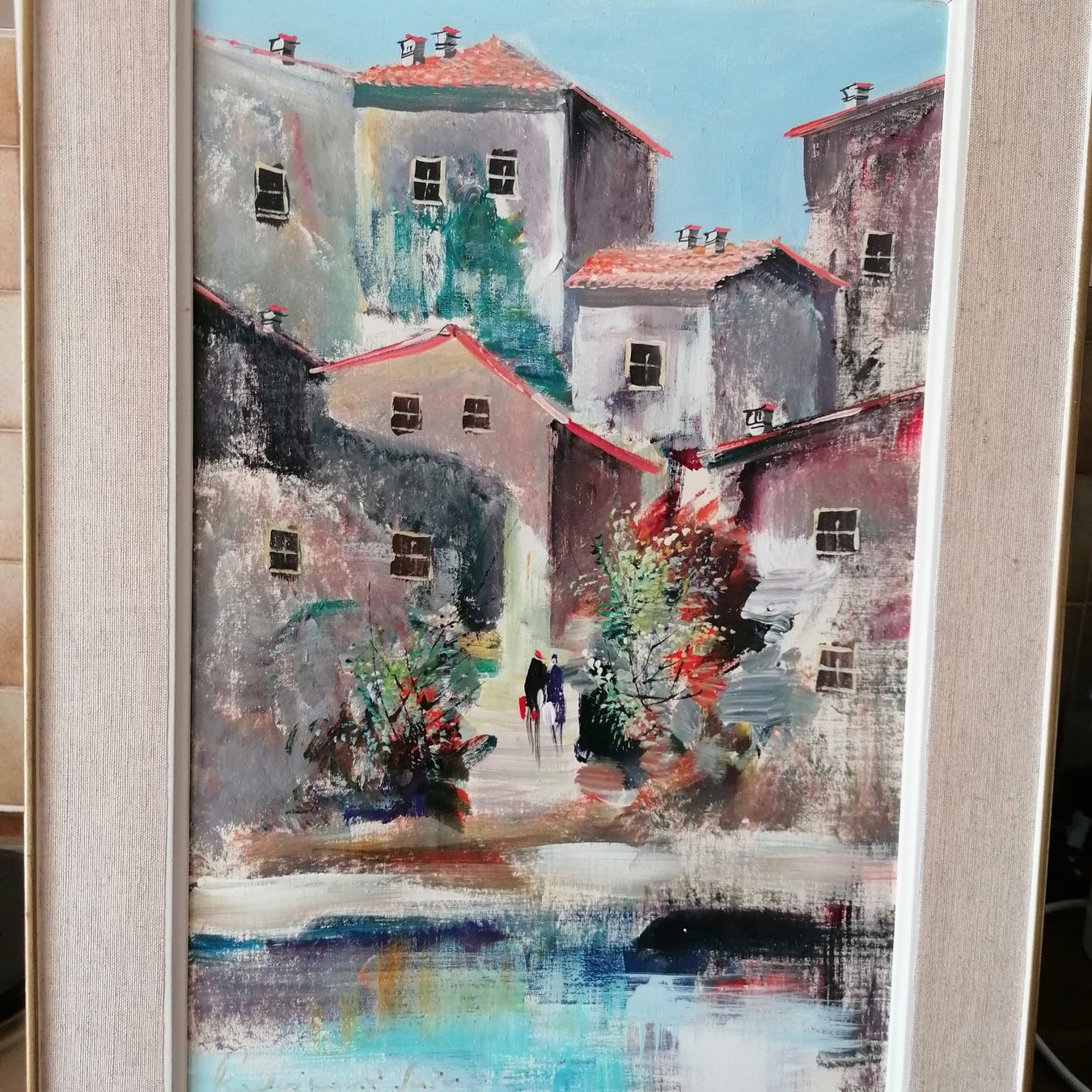 Gemälde: Paesaggio. Olio su cartone – Gebraucht aus Mendrisio von Accamuta 1