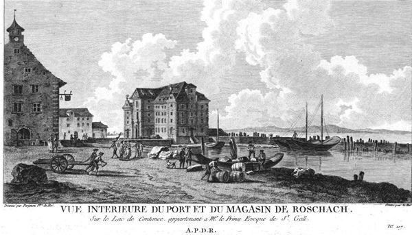 Incisioni: Rorschach Originalkupferstich 1780 – Usato da Rafz venduto da Helvet32 1