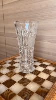 Bleikristall Blumenvase geschliffen dekorativ , 25 cm