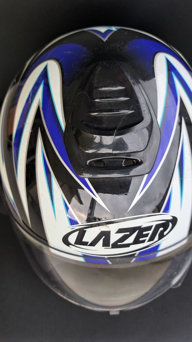 Helme & Visiere: blauer Motorradhelm – Gebraucht aus Abtwil AG von Queenstown 3