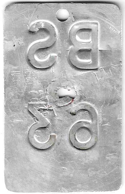 Schilder: Velonummer Basel Stadt 1963 BS 63 – Gebraucht aus Bülach von bauchnuschti2 1
