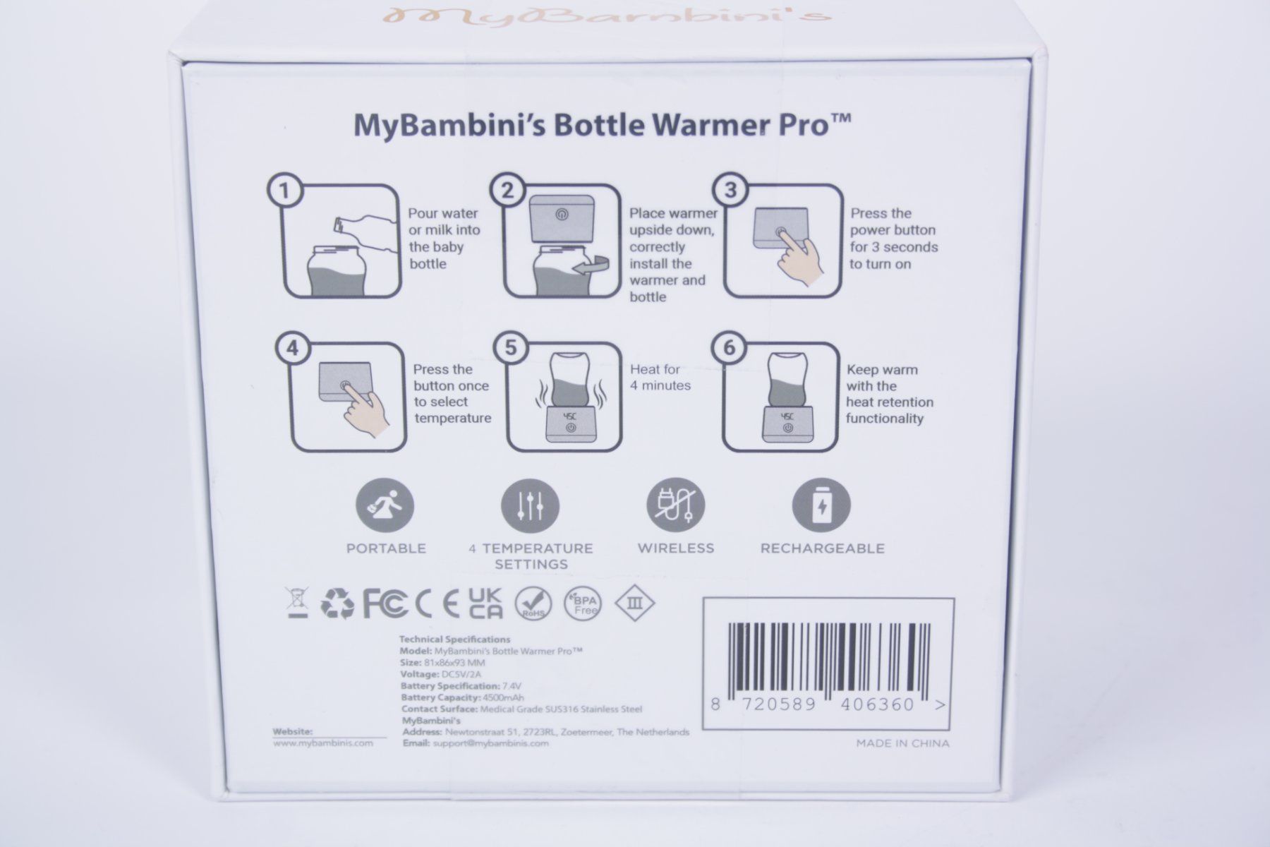 Elettrodomestici da cucina: MYBAMBINI Bottle warmer Pro – Usato da Zollikofen venduto da Restwert_Zollikofen 4