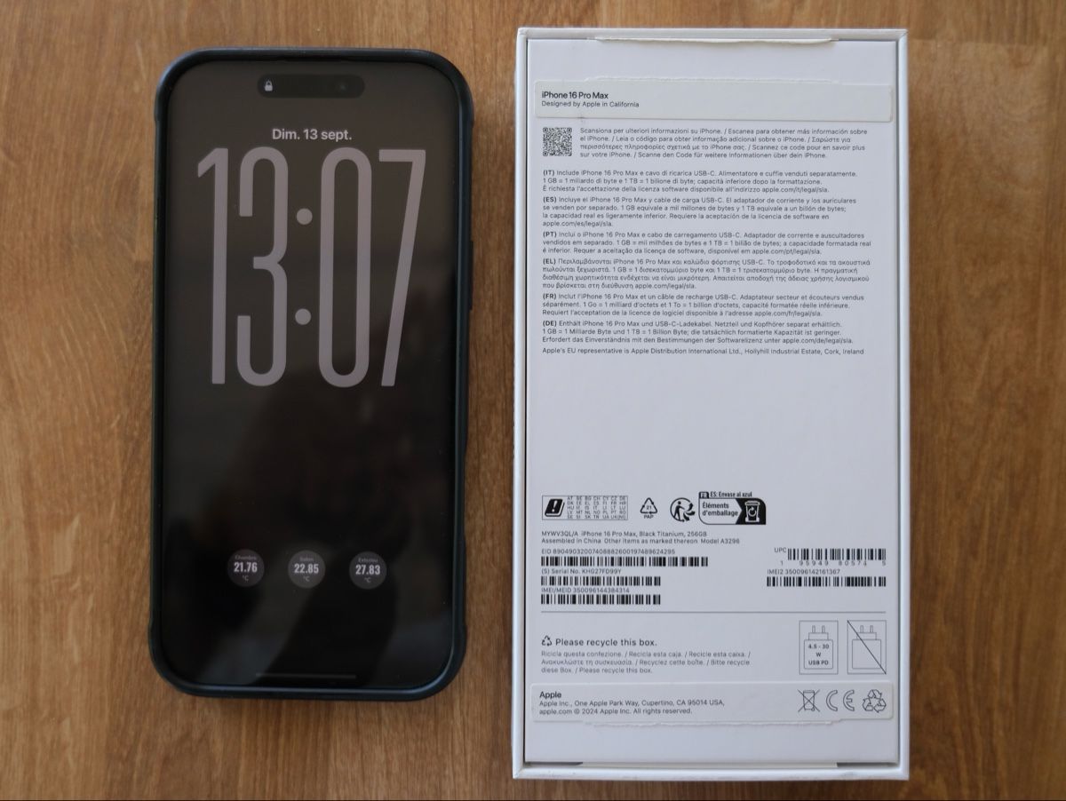 Apple Telefoni cellulari / Smartphones: iPhone 16 Pro Max 256gb Black Titanium – Usato da Le Mont-Pèlerin venduto da Albertoocbs 3