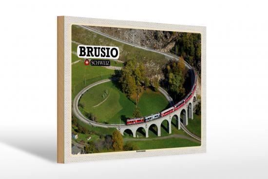 Insegne: Blechschild-RHB-BRUSIO-KREISVIADUKT – Nuovo e nell'imballaggio originale da Rupperswil venduto da big-one-sale 1