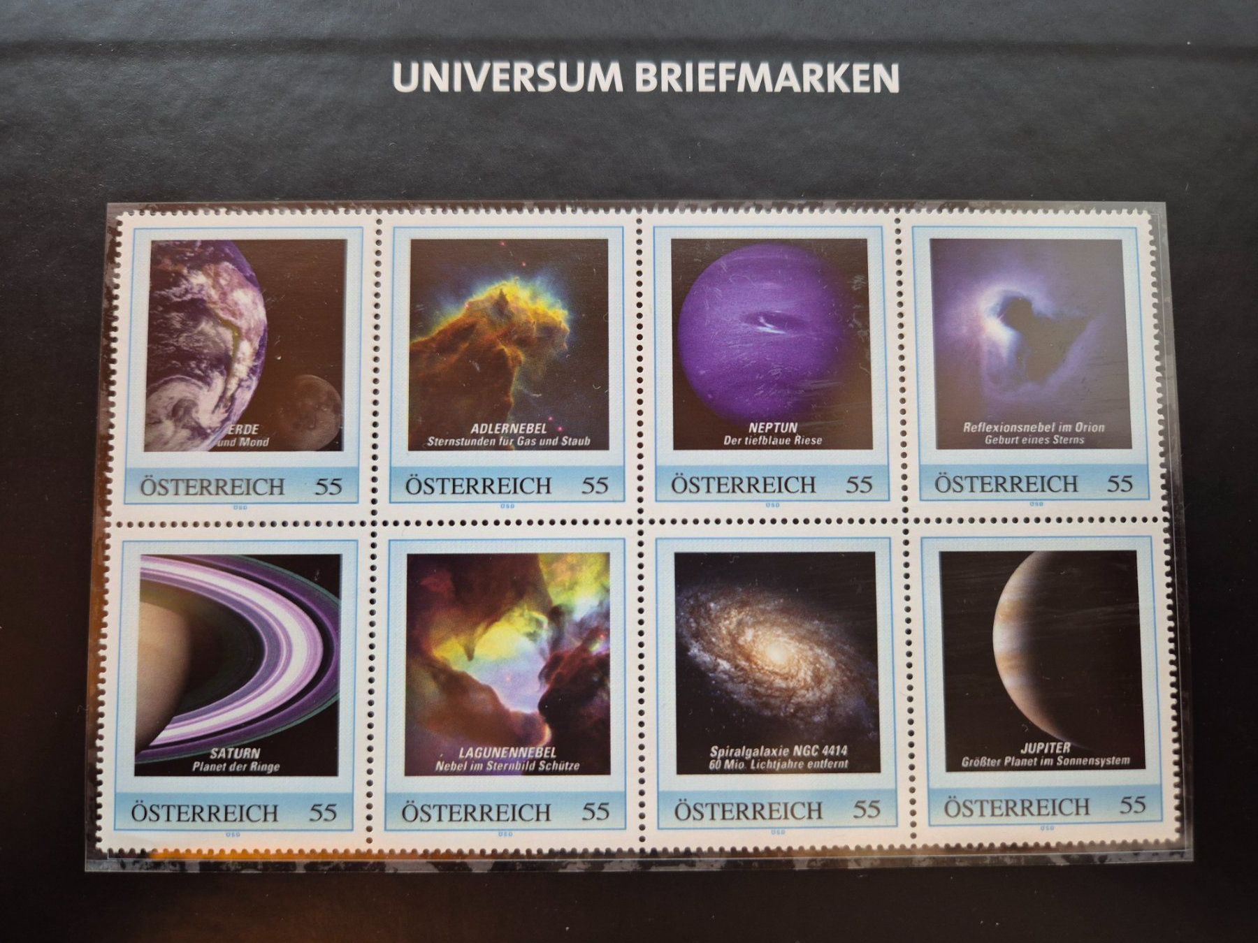 Tutti i francobolli: Briefmarkenbuch "aus anderer Welt", Marke mit Meteoritstaub – Nuovo (secondo la descrizione) da Wolfhausen venduto da etzel67 2