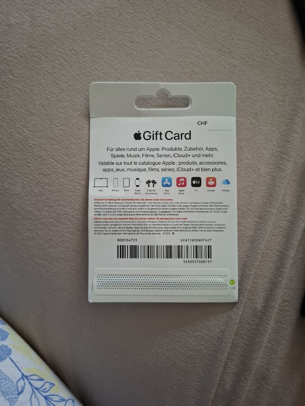 Interdiscount Gutscheine: Carte Apple 200chf – Neu und originalverpackt aus Bulle von emm_kd8w 1