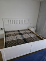 Weisses Bettgestell mit Lattenrost, Top Zustand, 180x200cm,