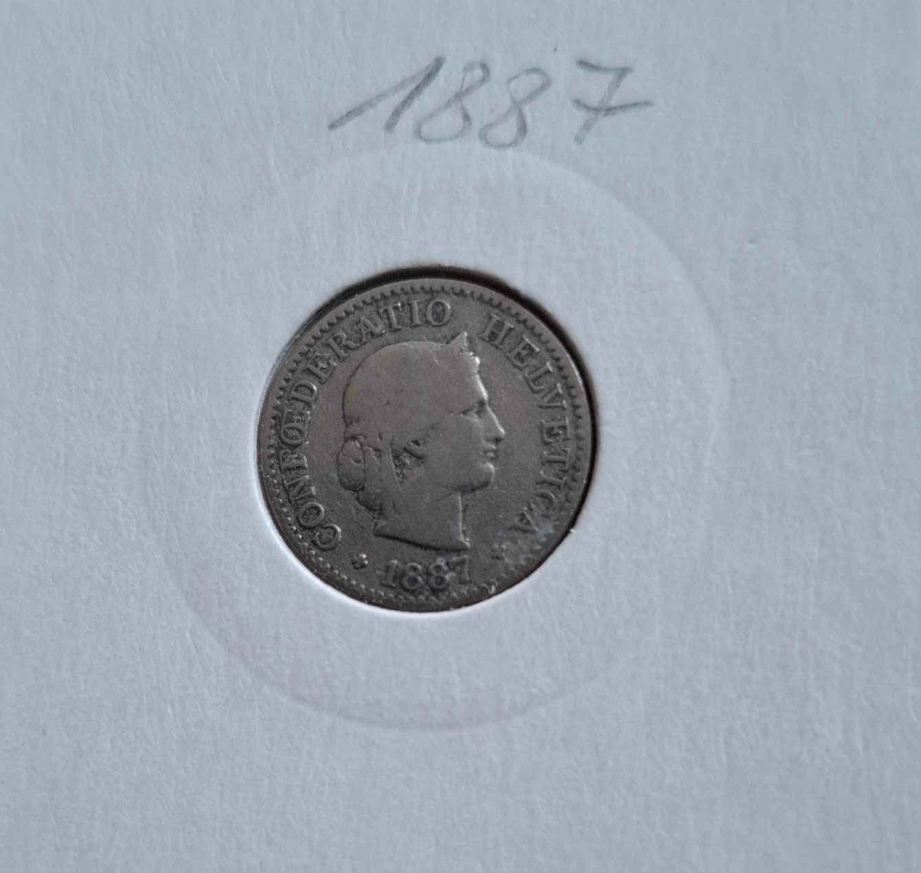 Tutti le monete: CHF 0.05 1887 Schweiz SS – Usato da Fribourg venduto da Kiki020