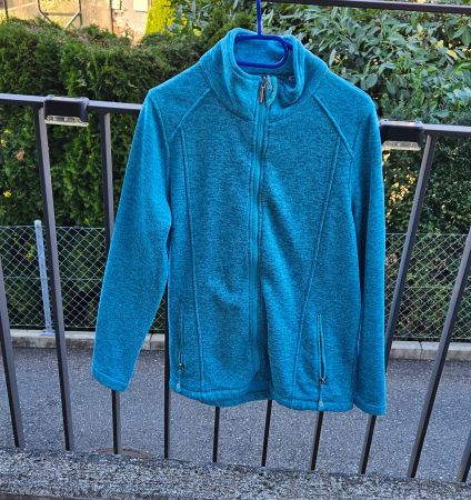 Fleesjacke türkis blau Gr M