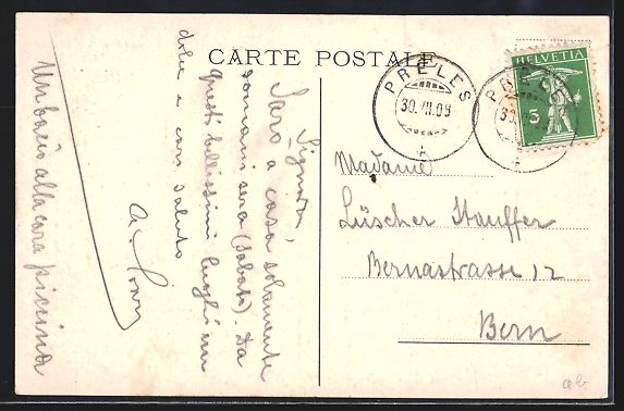 Cartoline postali: AK Prêles, Vue Générale, 1909 – Usato da Berlin venduto da bartko-reher 1