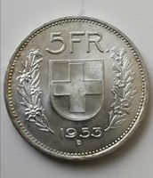5 Franken 1953 Silber Top