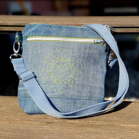 Crossbody, Umhängetasche, Täschchen, Unikat, handgemacht