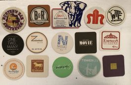 Bierdeckeln von Hotel und Restaurants