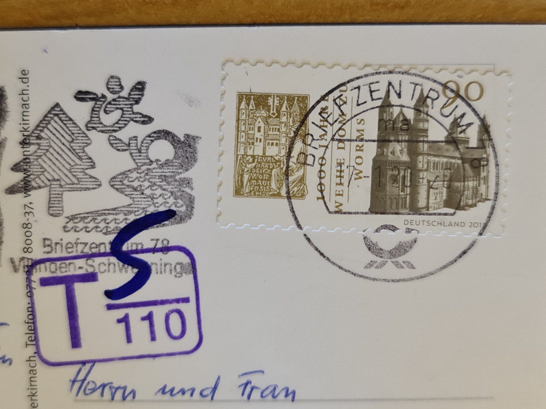 Cartoline postali: Ansichtskarte Unterkirnach – Usato da Dintikon venduto da Vexi 1