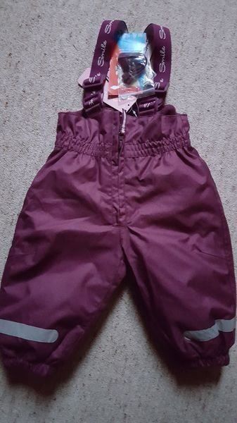 Pantaloni: Skihose, Winterhose, Schneehose 68 neu, grau oder pflaume – Nuovo e nell'imballaggio originale da Schönengrund venduto da Liane63 1