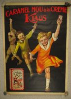 CARAMEL MOU À LA CRÈME KLAUS, PLAKAT UM 1920