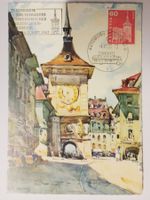 B55) 1965, Maximumkarte Zeitglockenturm Bern selten!