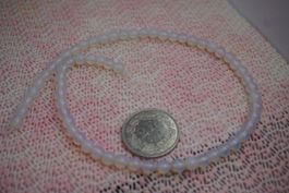Kugel Strang   6mm   Opal  -Look, OpaliIt Imitat aus Glas