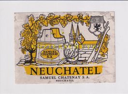 Etikette für Wein - Neuchâtel /bd