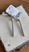 Silber & Gold 925 Ohrringe mit zirkonium Neu