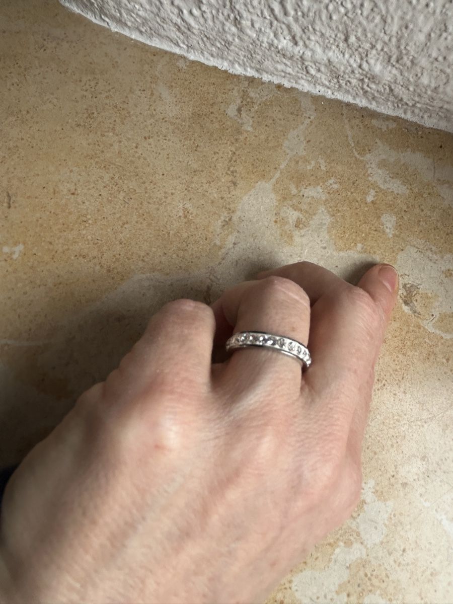 Anelli: Ring gr.54 glitzerkranz - Funkelnd & Elegant! – Usato da Dittingen venduto da Bellevista 2