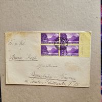 CH PP 1938 fr. 4ER BLOCK Tabs (i/ f rechts ab Basel gebr.spu