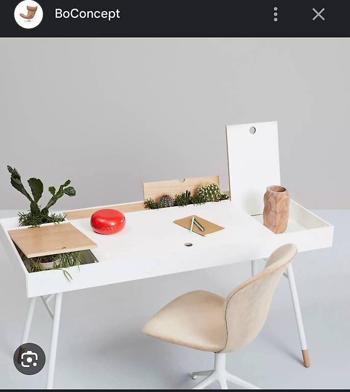 Boconcept Scrivanie: Designer Schreibtisch Boconcept Cupertino weiß Eiche – Usato da Zürich venduto da car_9sdb 2