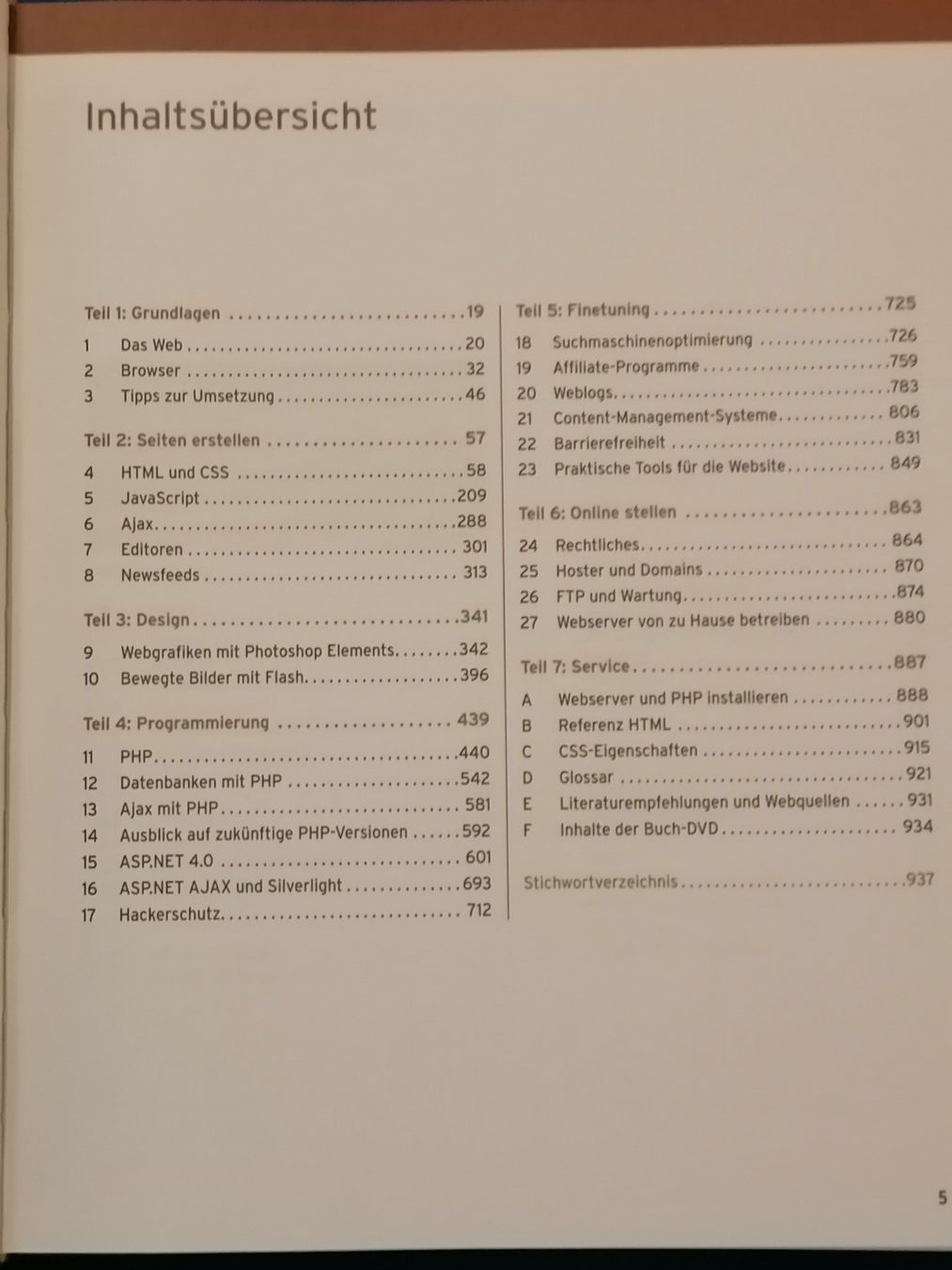 Libri: Das Website Handbuch von Markt + Technik 935 Seiten Dick – Usato da Wangen an der Aare venduto da Ute 2
