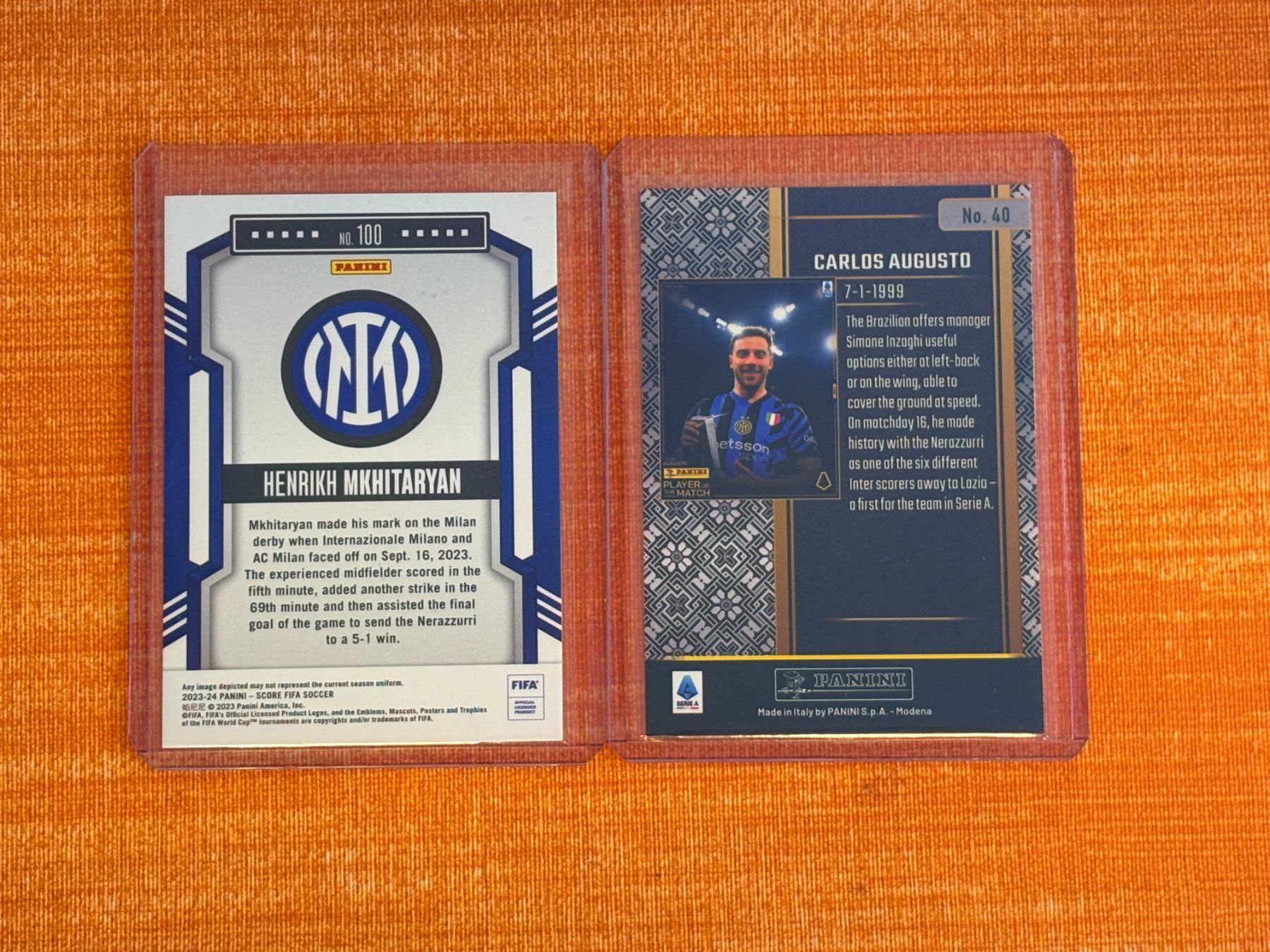 Panini Carte collezionabili: Inter Mkhitaryan /35 Augusto /65 Panini Lot – Nuovo (secondo la descrizione) da Glattpark(Opfikon) venduto da GiuxTradingCards 3