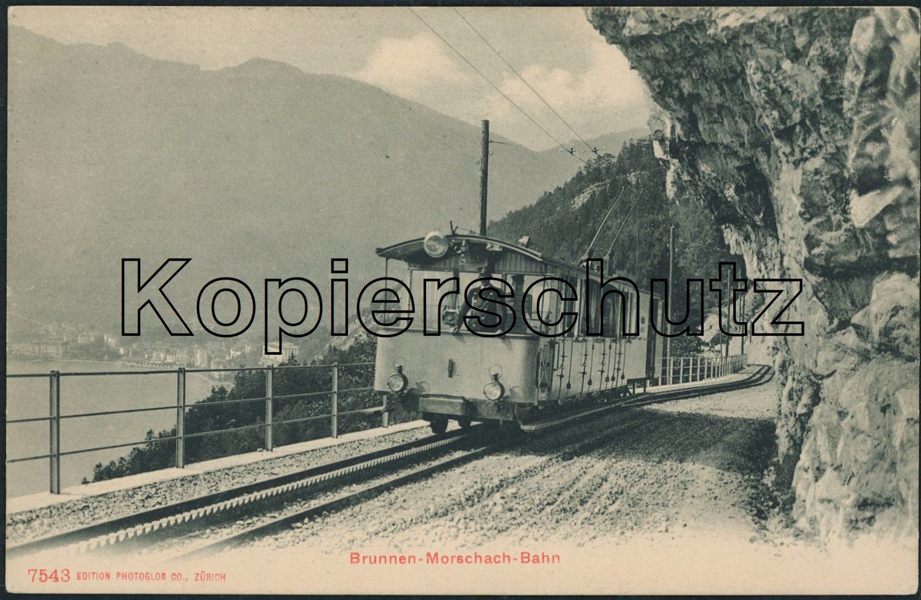 Cartoline postali: SZ Morschach - Bahn BrMB – Usato da Schindellegi venduto da leecollect