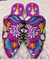 BABOUCHE MAROC PANTOFFELN SANDALE BALLERINAS SCHUHE 38 LEDER
