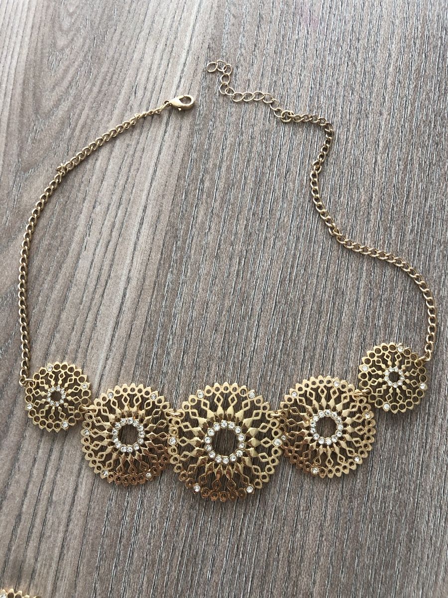 Sonstiger Schmuck: Ensemble de bijoux dorés avec strass ✨ – Neu und originalverpackt aus Delémont von bou_26 2