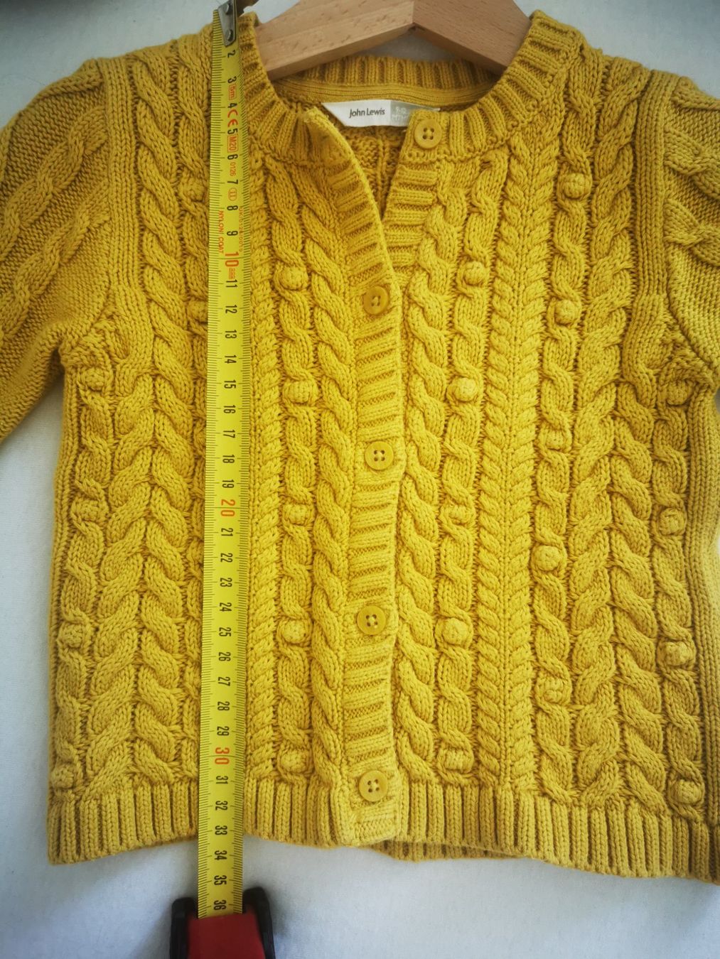 Giacche & Cappotti: Kinder Strickjacke John Lewis senffarbe Grösse 92 – Usato da Niedergösgen venduto da lil_s6k8 2