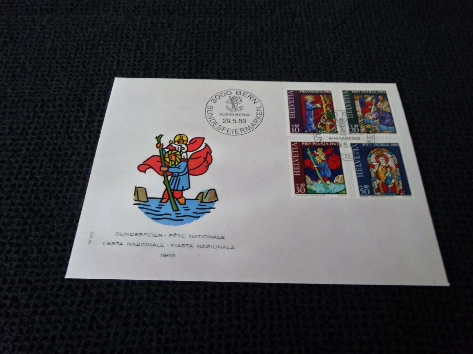 Tutti i francobolli: Sonderbrief Bundesfeier 25.5.1969 – Usato da Neerach venduto da jenny062