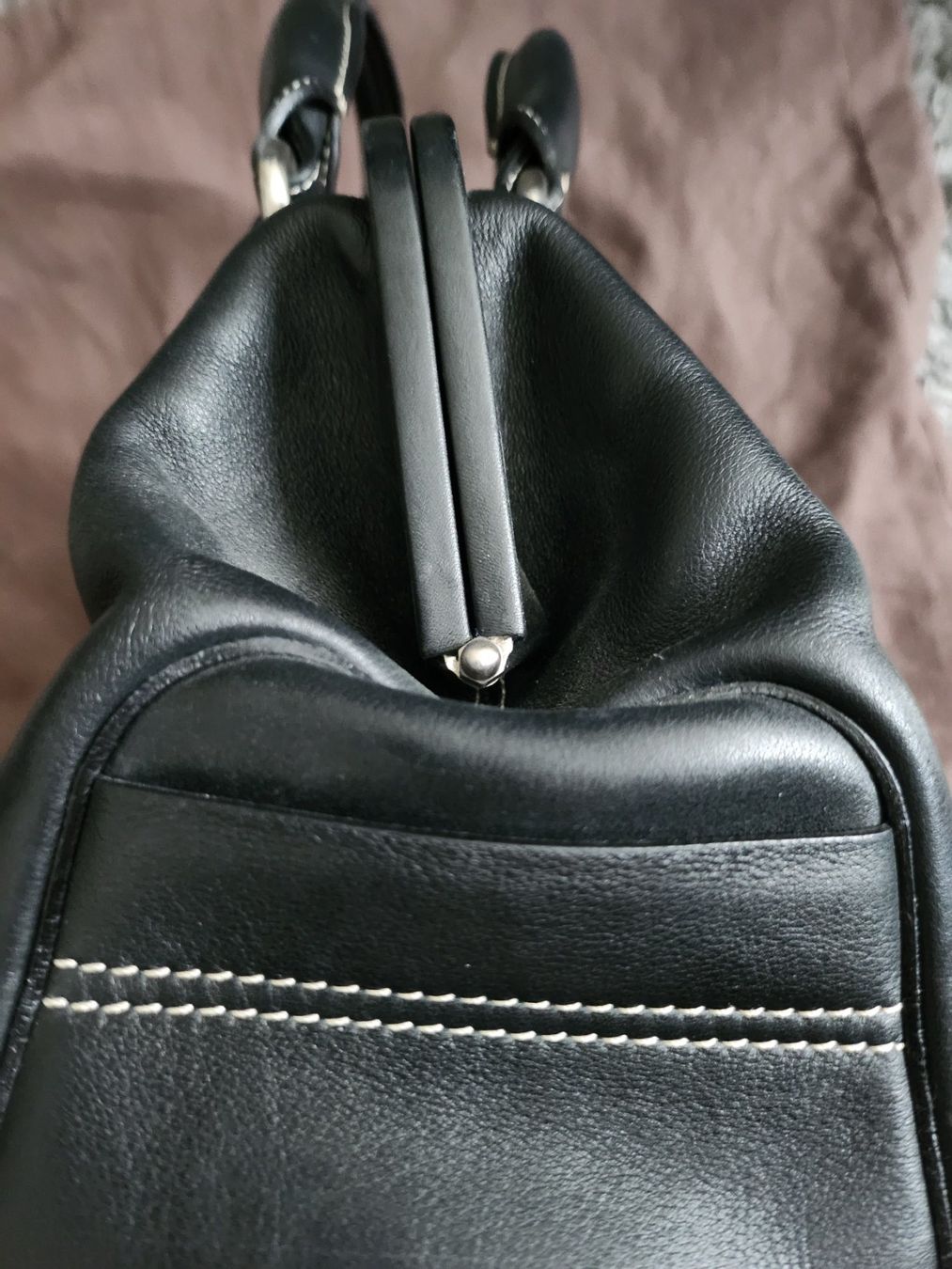 Celine Borse: Sac à main Céline noir en cuir – Usato da Confignon venduto da Mafior1977 6