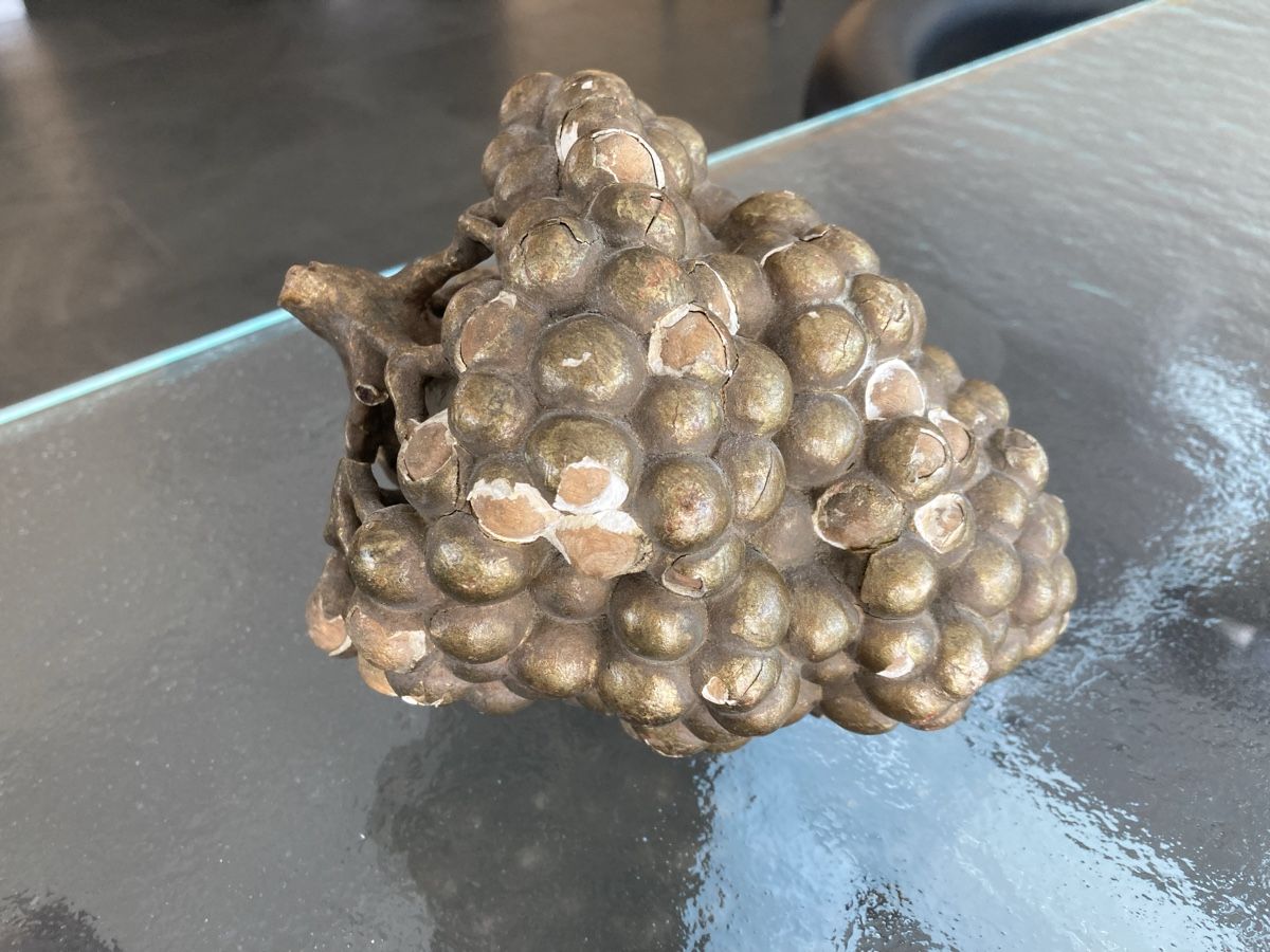 Statuette: Wunderbare antike grosse Traube, Holz blattvergoldet – Usato da Zürich venduto da einefreude
